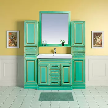 Мебель для ванной Misty Vena 90 салатовая, патина