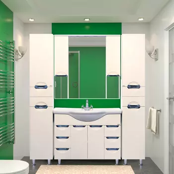 Мебель для ванной Misty Жасмин 105 белая эмаль