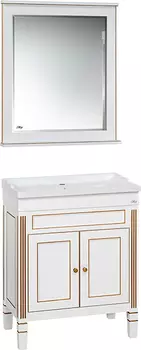 Мебель для ванной Misty Женева 60 белая патина