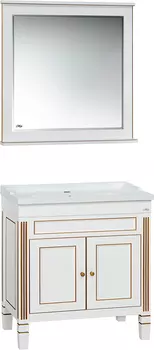 Мебель для ванной Misty Женева 80 белая патина