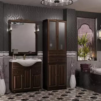 Мебель для ванной Opadiris Тибет 85 нагал, с объемной филенкой