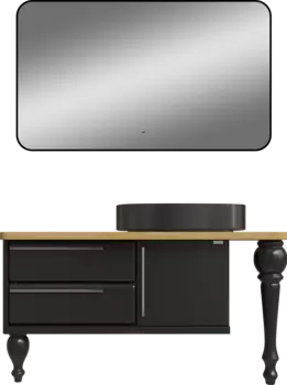 Мебель для ванной STWORKI Prestige 140 black matt