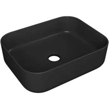 Мебельная раковина Point Меркурий 50 черная матовая