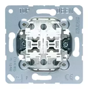 Механизм переключателя 2-клавишного 10A скрытый монтаж Jung 509U