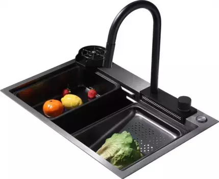 Мойка кухонная Abber Wasser Kreis AF2194B черная матовая