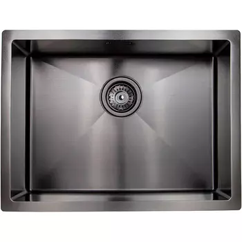 Металлическая мойка Kaiser 58х44 вороненая сталь