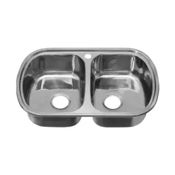 Металлическая мойка Melana 77х49 стальная