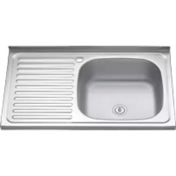 Металлическая мойка Melana 80х50 стальная