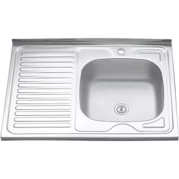 Металлическая мойка Melana 80х60 стальная