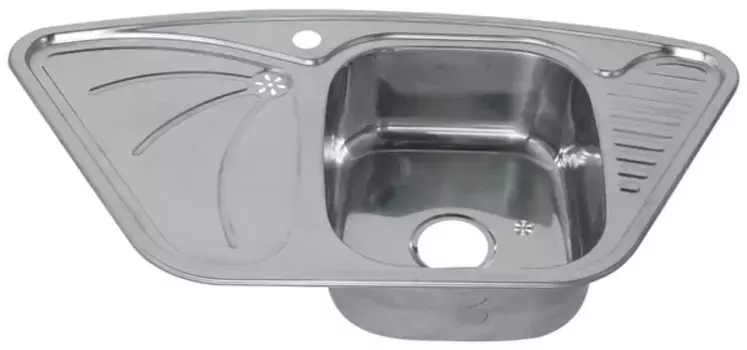 Металлическая мойка Melana 95х50 стальная