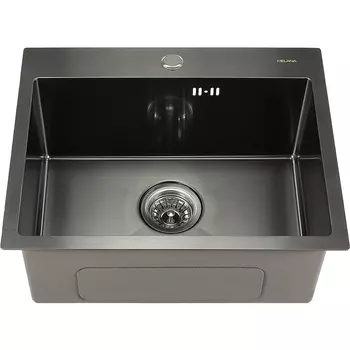 Металлическая мойка Melana ProfLine 53 серая матовая