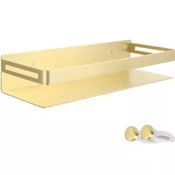 Металлическая полка Fixsen Hotel FX-31003H золотая