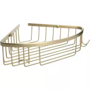 Металлическая полка угловая Fixsen Hotel FX-31051-1G золотая