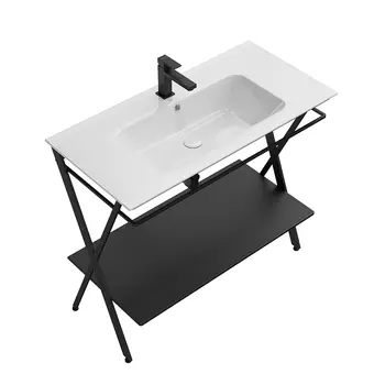 Консоль под раковину напольная Kerama Marazzi Piano Next 95 черная матовая