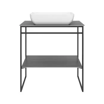 Консоль под раковину напольная Kerama Marazzi Plaza Next 80 черная матовая