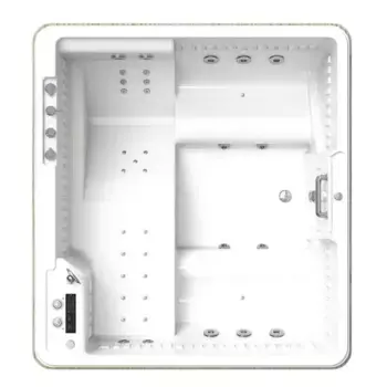 Минибассейн Radomir Цезарь 189х174 белый-серебро с гидромассажем