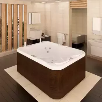 Минибассейн Radomir Мишель 205х155 белый с гидромассажем