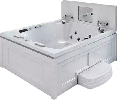 Минибассейн Radomir Римини 190х150 белый с гидромассажем