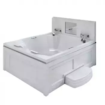 Минибассейн Radomir Римини Platinum 190х150 1-30-0-0-5-047Б белый с гидромассажем