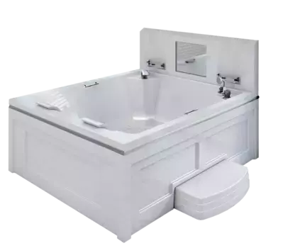 Минибассейн Radomir Римини Silver 190х150 без гидромассажа, белый