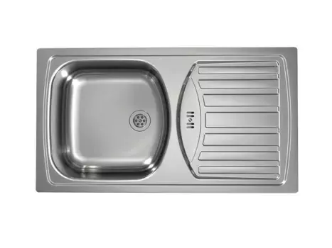 Мойка BASIC 150 NAT-90 NEW 780X435 в комплекте с сифоном 1130543,