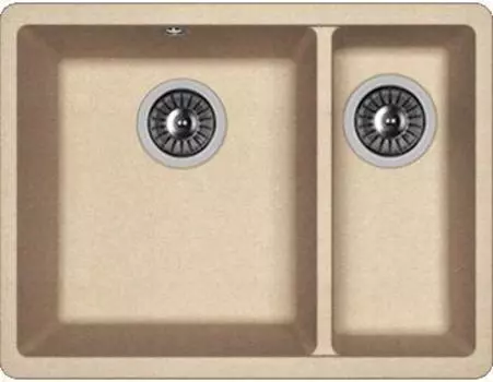 Мойка Flortek Ринг 335/160, песочный FG