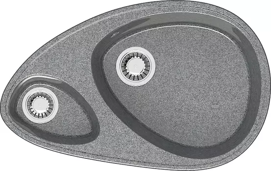 Мойка глянец, Эмма Z13Q8, темно-серый, 780*491*210, Granit MARRBAXX