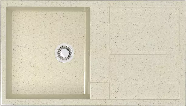 Мойка глянец, Рони Z17Q2, бежевый, 850*500*195, Granit MARRBAXX