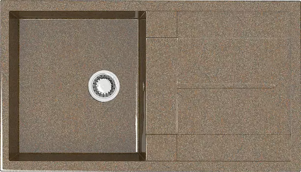 Мойка глянец, Рони Z17Q9, терракот, 850*500*195, Granit MARRBAXX