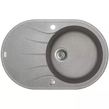 Мойка, granucryl, серая, 770*500, Kitchen G, IDDIS, K12G771i87