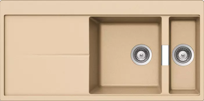 Мойка Horizont 60D Cristadur (монтаж в один уровень со столешницей) аворио