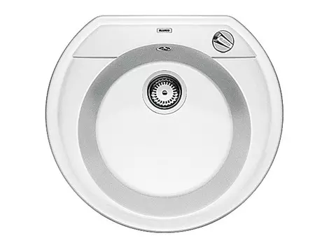 Мойка из гранита Blanco Rondoval белый (515671)