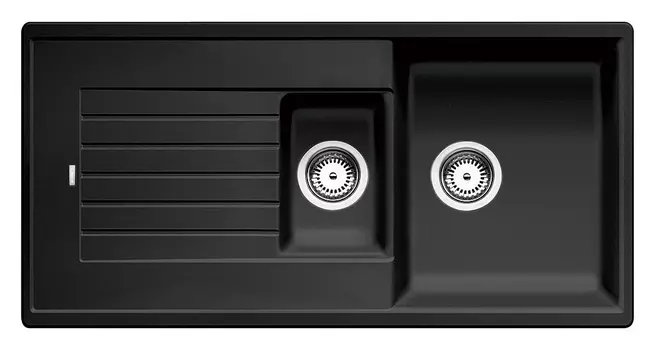 Мойка из гранита Blanco Zia черный (514748)
