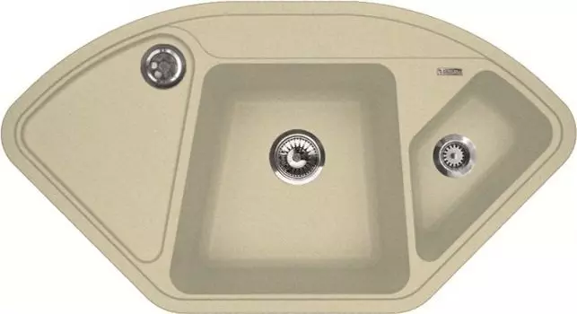 Кухонная мойка Florentina Капри 106х57.5 шампань