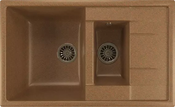 Мойка из искусственного мрамора MIXLINE ML-GM22 49,5x77 (525181)