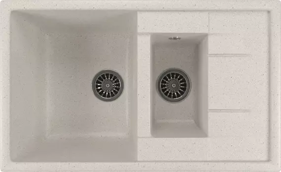 Мойка из искусственного мрамора MIXLINE ML-GM22 49,5x77 (525183)