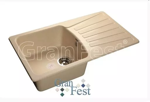 Мойка из мрамора GRANFEST Standart (S-850 L беж)