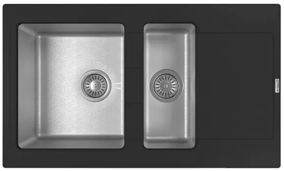 Мойка Комби 860 К, антрацит FSm