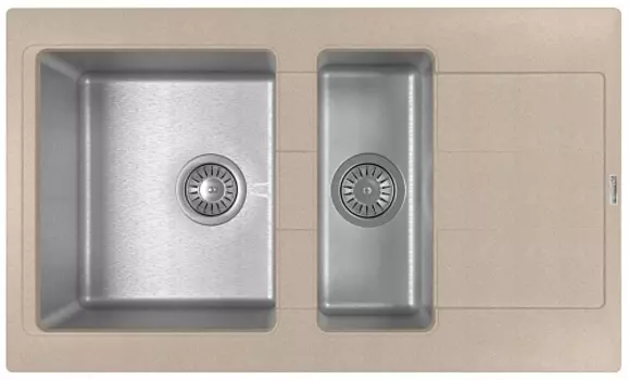 Мойка Комби 860 К, песочный FG