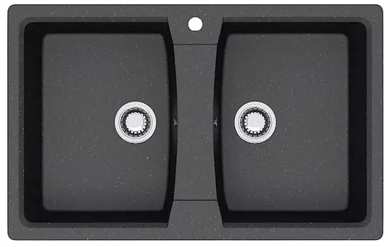Мойка кухонная Azario Elmas 78х50 черный (CS00078333)