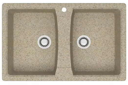 Мойка кухонная Azario Elmas 78х50 песочный (CS00078334)