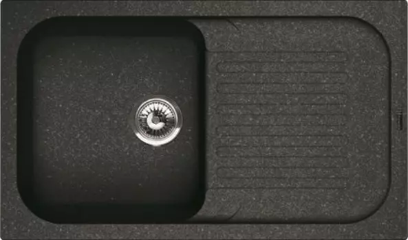Кухонная мойка Florentina Арона 86х51 черная матовая