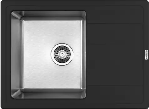 Мойка кухонная Florentina Комби 650 антрацит