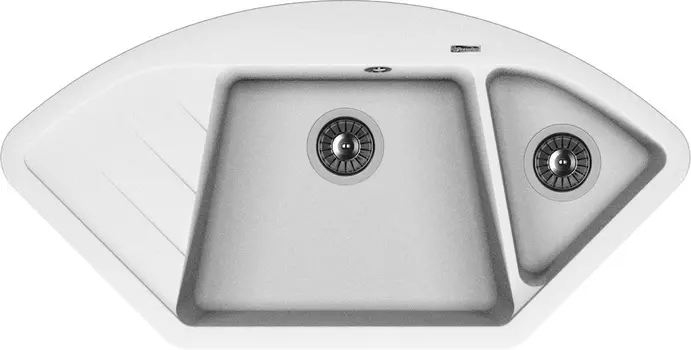 Кухонная мойка Florentina Веста 51х100.6 белая матовая
