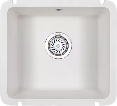 Мойка кухонная Granula 45.5х41.5 белый матовый