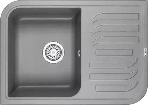 Мойка кухонная Granula 69.5х 49.5 серый матовый