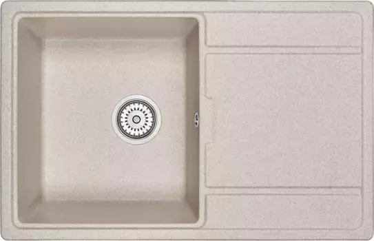 Мойка кухонная Granula 78х50 бежевый матовый
