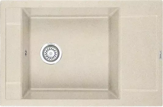 Мойка кухонная Granula 78х50 бежевый матовый