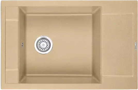 Мойка кухонная Granula 78х50 бежевый матовый