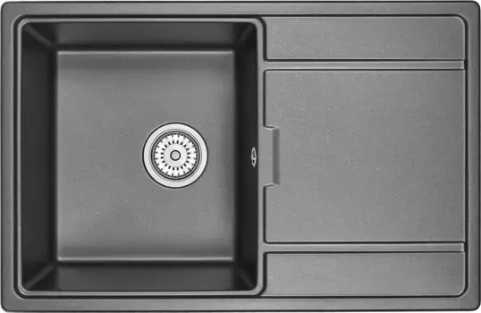 Мойка кухонная Granula 78х50 черный матовый
